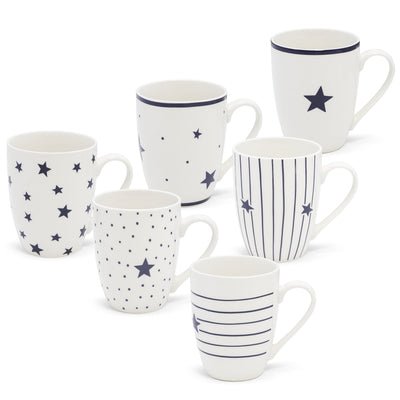 Tipperary Crystal - Hampton Star Set of 6 Mugs