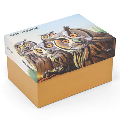 Tipperary Crystal Eoin O'Connor Beyond the Herd - Owl Teapot