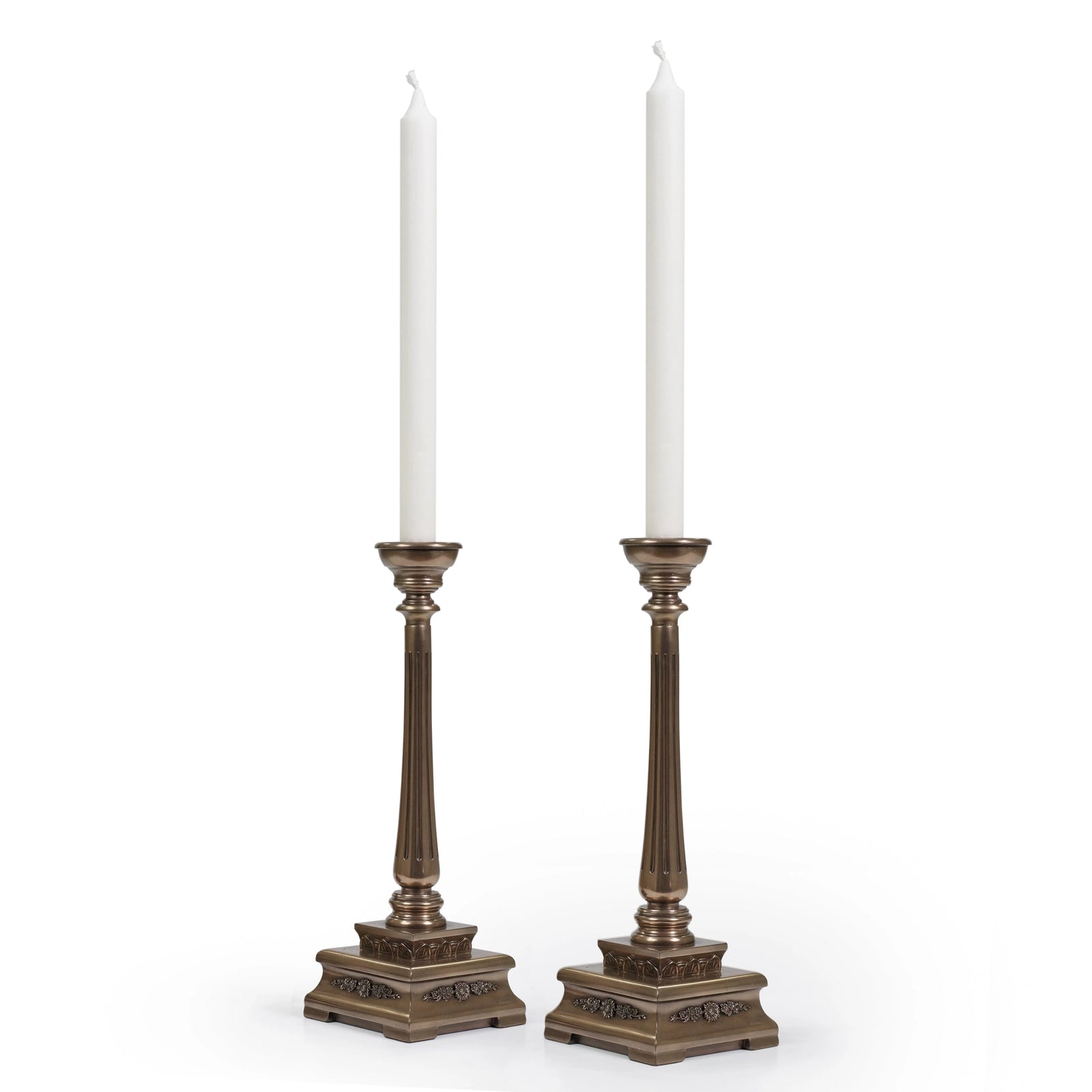 Genesis Bronze - Oriental Candle Holder Pair: WW001