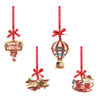 Tipperary Crystal Sparkle Christmas Decorations Set of 4