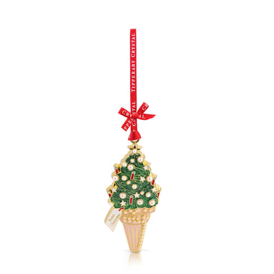 Tipperary Crystal Pearl Ice Cream Christmas Decoration