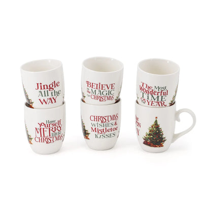 Tipperary - Merry Little Christmas Set of 6 Mugs