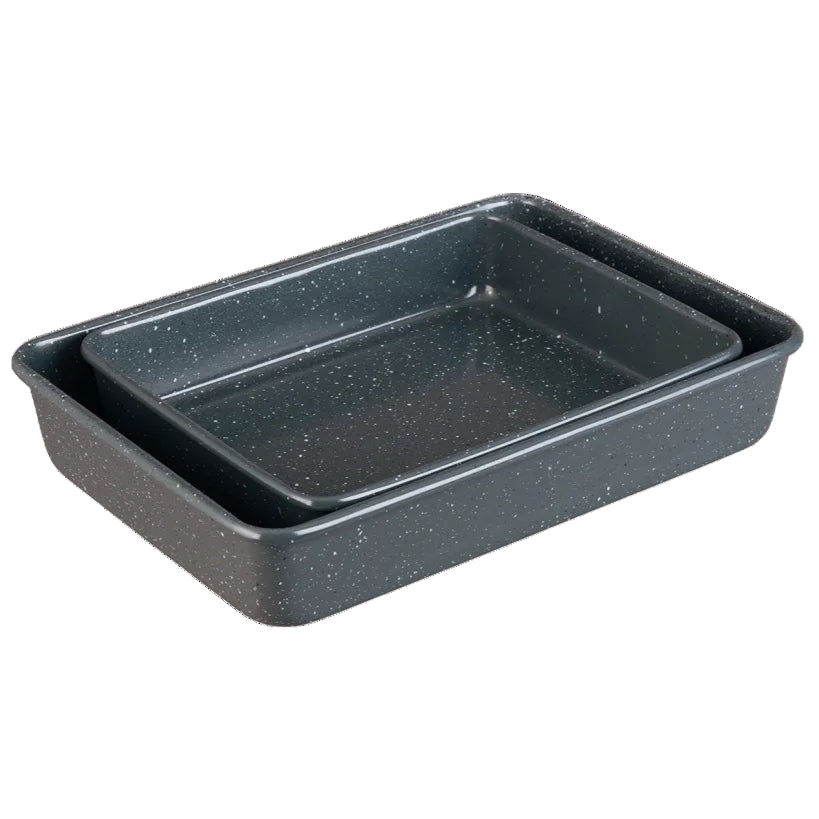 Denby Eclipse Non Stick 2 Piece Roasting Tray Set