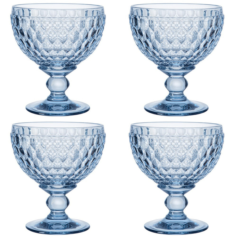 Villeroy and Boch Boston Coloured Champagne / Dessert Bowl Blue Set of 4