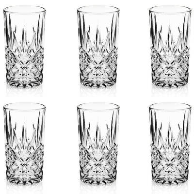 Tipperary Crystal Belvedere Set of 6 High Ball Glasses
