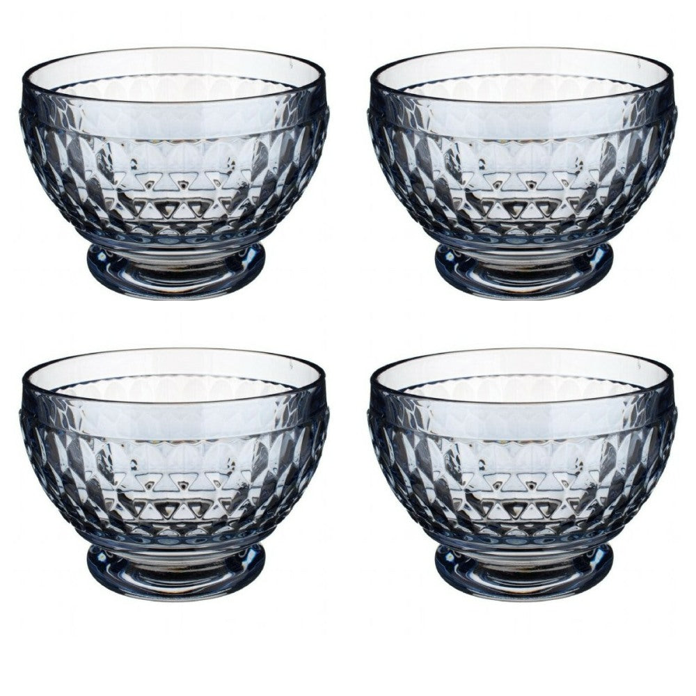 Villeroy and Boch Boston Coloured Individual Bowl Blue Set of 4
