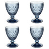 Villeroy and Boch Boston Coloured White Wine Goblet Blue Set of 4