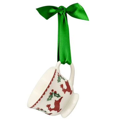 Emma Bridgewater Reindeer Tiny Teacup Decoration