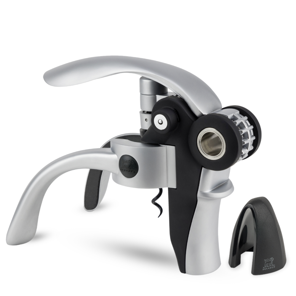 Peugeot Baltaz Lever corkscrew with black foil-cutter, 14cm