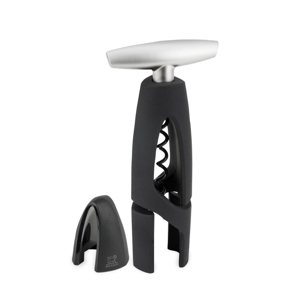 Peugeot Altar Corkscrew with foil-cutter base - Black