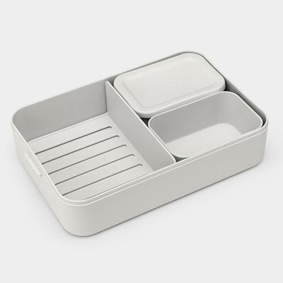 Brabantia Make & Take Lunch Box Bento, Large - Light Grey
