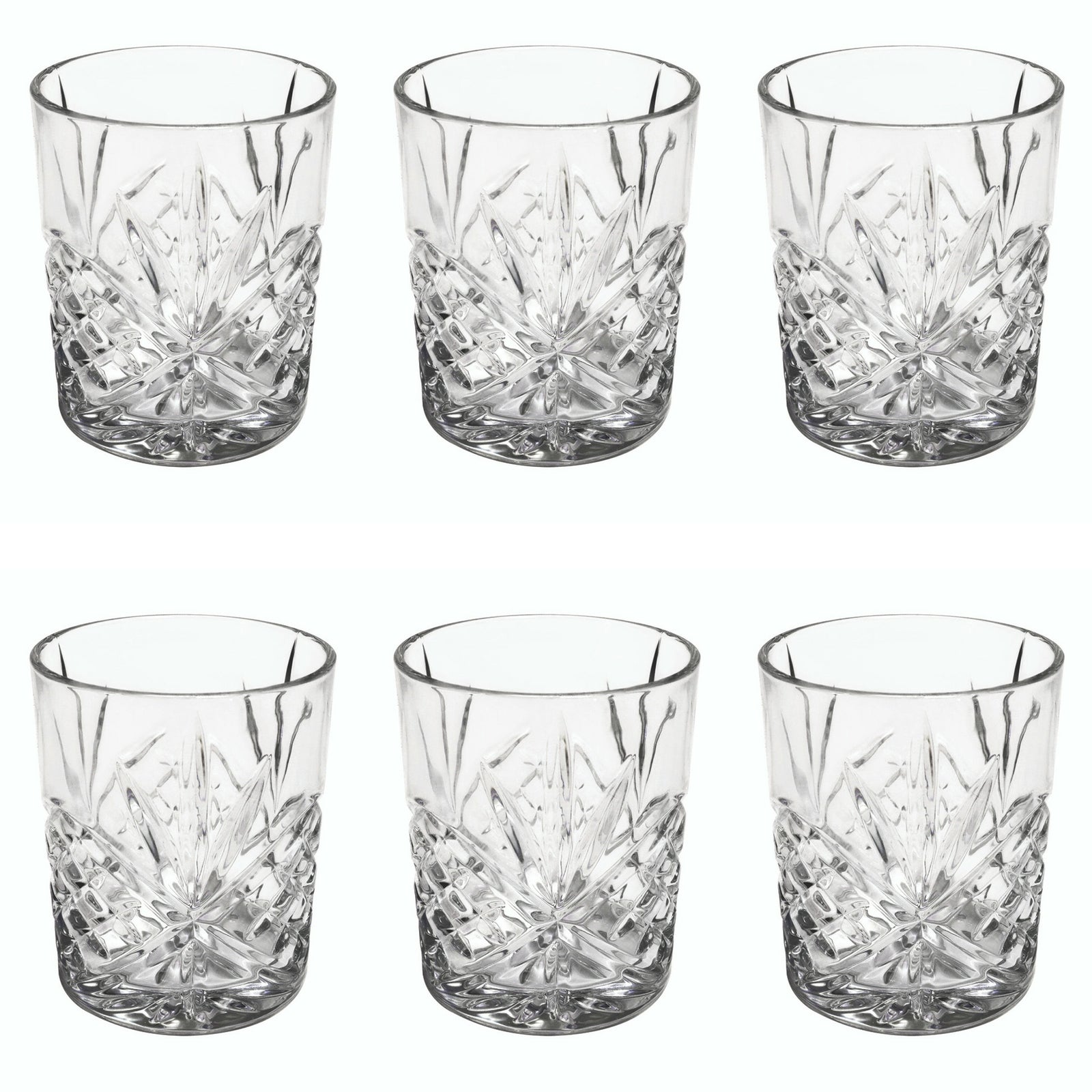 Tipperary Crystal Belvedere Set of 6 Whiskey Tumblers