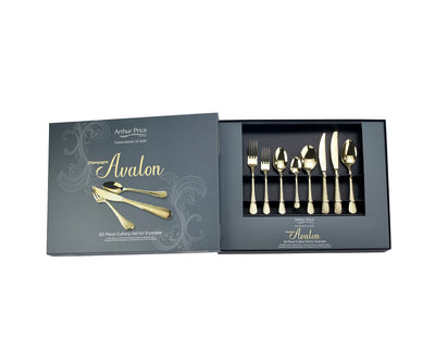 Arthur Price Champagne Avalon 60 Piece Cutlery Set - Limited Offer