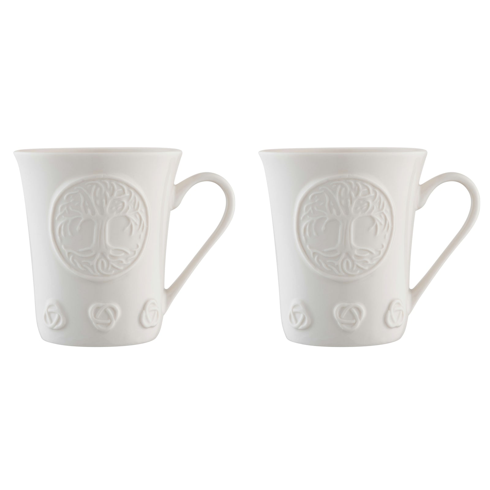 Belleek Classic Tree of Life Mug Pair: 4076