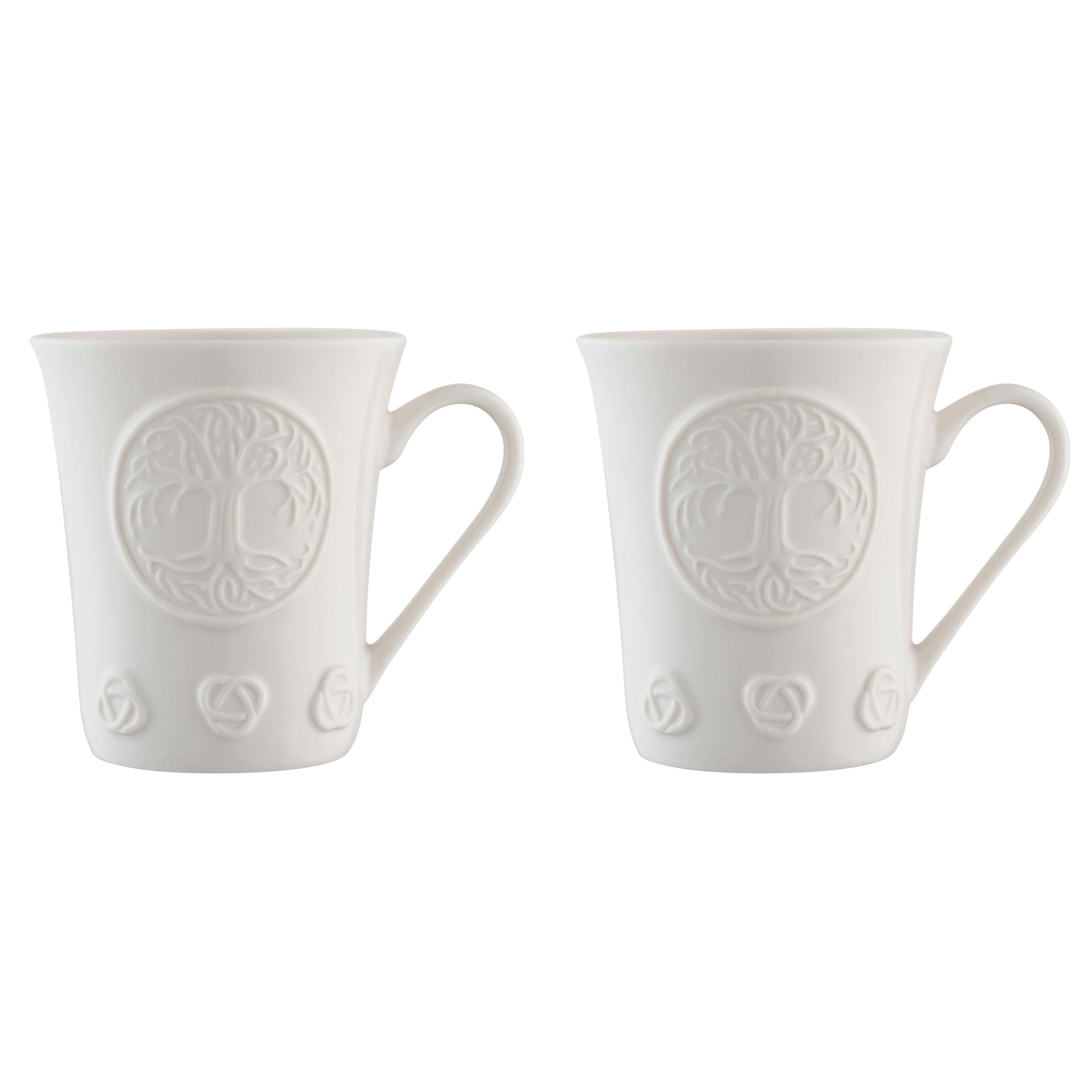 Belleek Classic Tree of Life Mug Pair: 4076