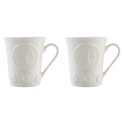 Belleek Classic Tree of Life Mug Pair: 4076