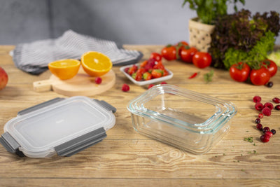 Kuhn Rikon Glass Storage Container Set 3pcs with lids 0.64 L/1.05 L/1.52L