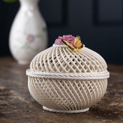 Belleek Classic Flower of the Month Basket January Carnation: 4770
