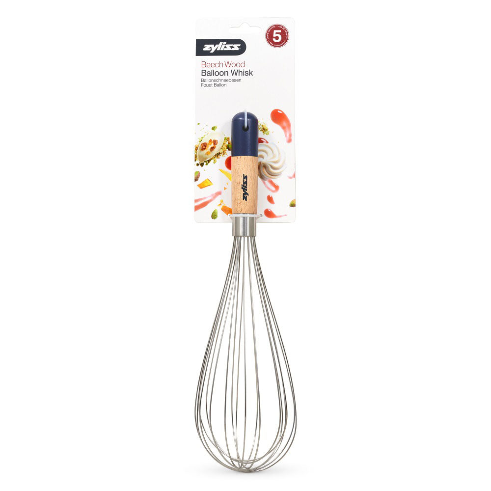 Zyliss Beech Wood Balloon Whisk : E980209 - Last chance to buy