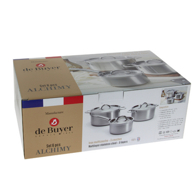 De Buyer 3pc Alchimy Cookware Set