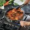 Circulon ScratchDefense 3 ply Clad 30cm Stainless Steel Non Stick Frying Pan + Glass Lid