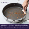 Circulon ScratchDefense 3 ply Clad 30cm Stainless Steel Non Stick Frying Pan + Glass Lid