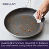 Circulon ScratchDefense 3 ply Clad 32cm Stainless Steel Non Stick Frying Pan + Glass Lid