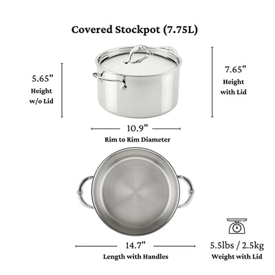 Hestan ProBond Luxe Stainless Steel 10 Piece Saucepan Set