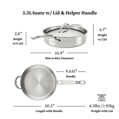 Hestan ProBond Luxe Stainless Steel 10 Piece Saucepan Set