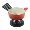 Kuhn Rikon Cheese Fondue Set Red Cast Iron induction 24cm