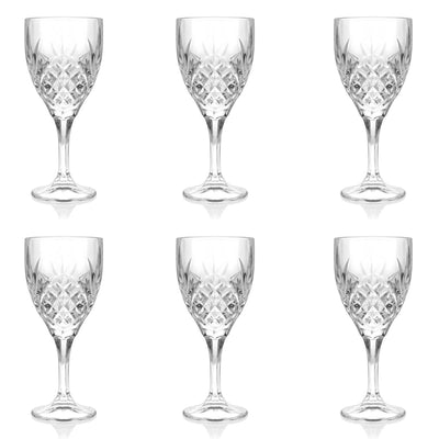Tipperary Crystal Belvedere Set of 6 Wine Glasses