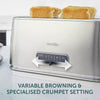 Breville Edge Brushed Steel 4 Slice Toaster: VTR023
