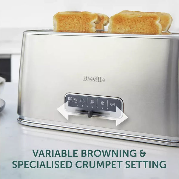 Breville Edge Brushed Steel 4 Slice Toaster VTR023 First Ireland