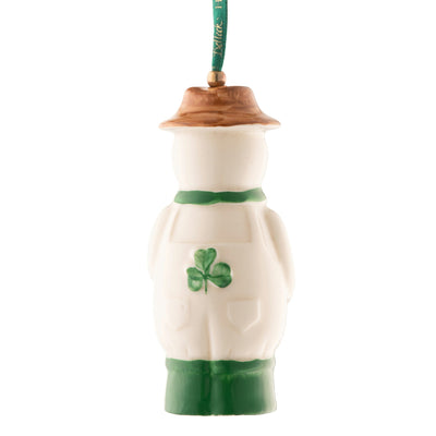 Belleek Classic Farmer Snowman Ornament: 3784