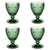 Villeroy and Boch Boston Coloured White Wine Goblet Green Set of 4