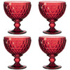 Villeroy and Boch Boston Coloured Champagne / Dessert Bowl Red Set of 4