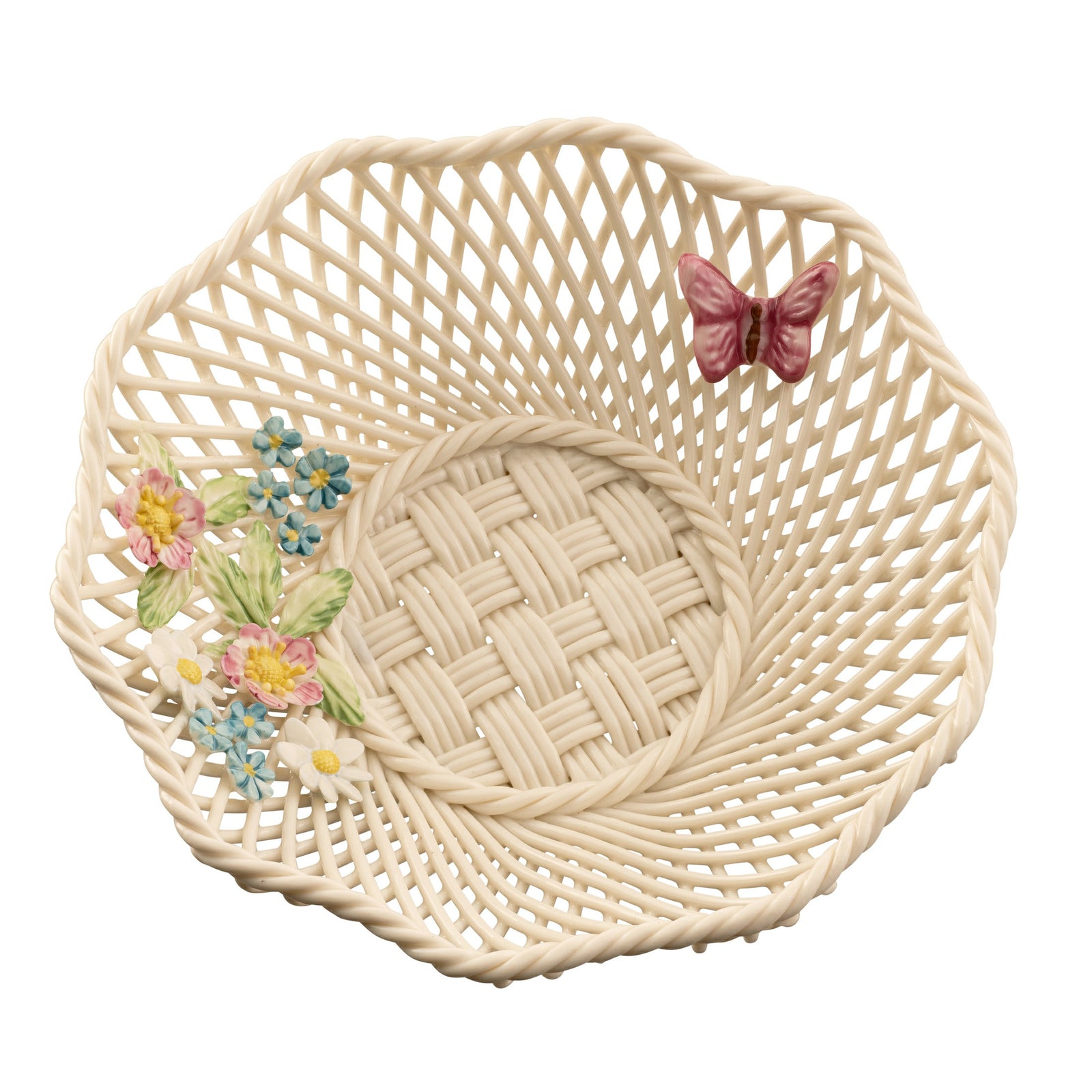 Belleek Classic Wild Irish Hedgerow Summer Basket