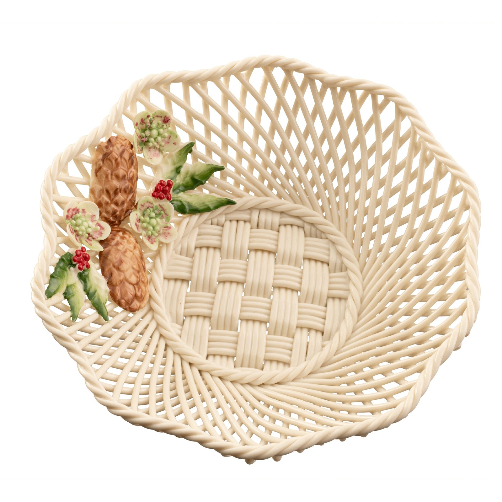 Belleek Classic Wild Irish Hedgerow Winter Basket
