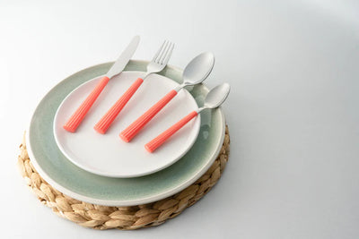 Grunwerg Bistro 24 Piece Cutlery set - Coral