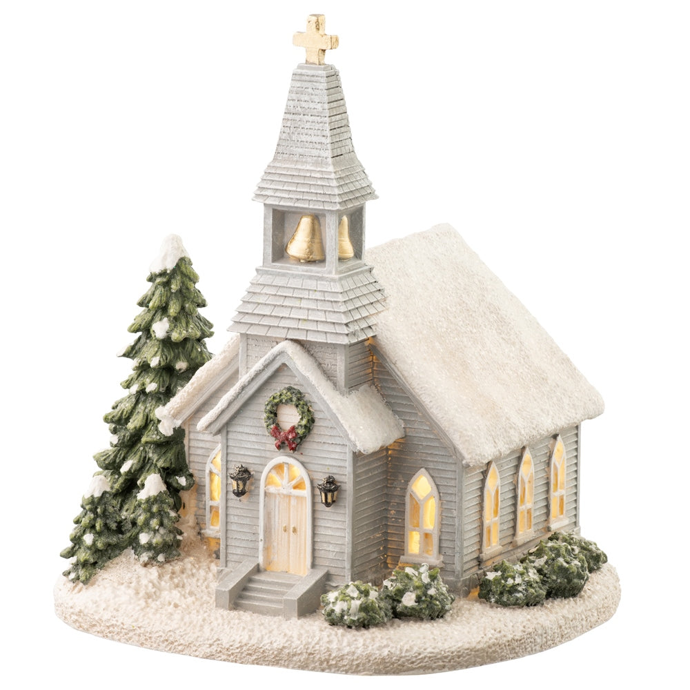 Aynsley Christmas Church LED Figurine