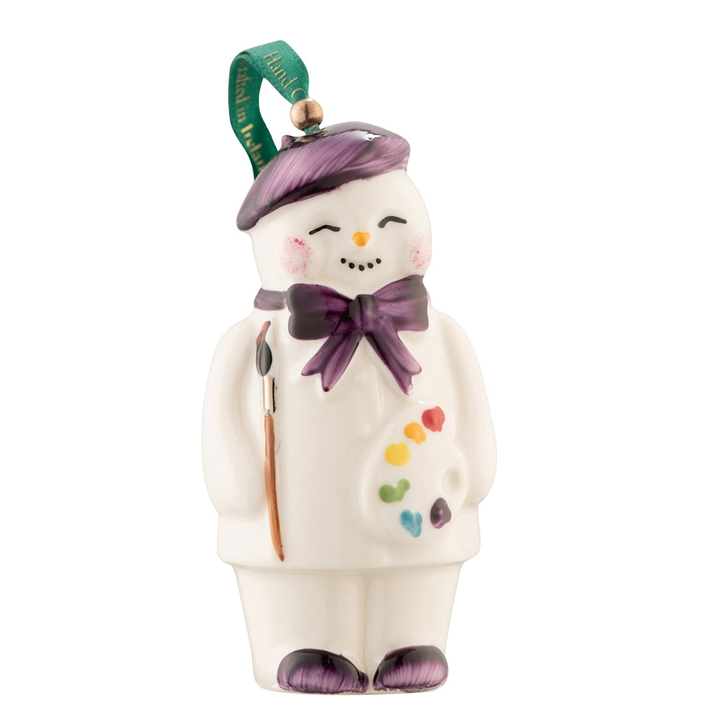 Belleek Classic Artist Snowman Ornament: 2900