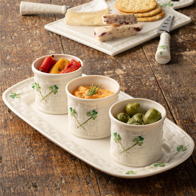 Belleek Classic Shamrock Tapas Set