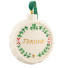 Belleek Classic Personalised Christmas Wreath Ornament: 46531