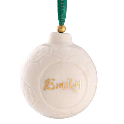 Belleek Classic Soccer Ball Ornament: 4737