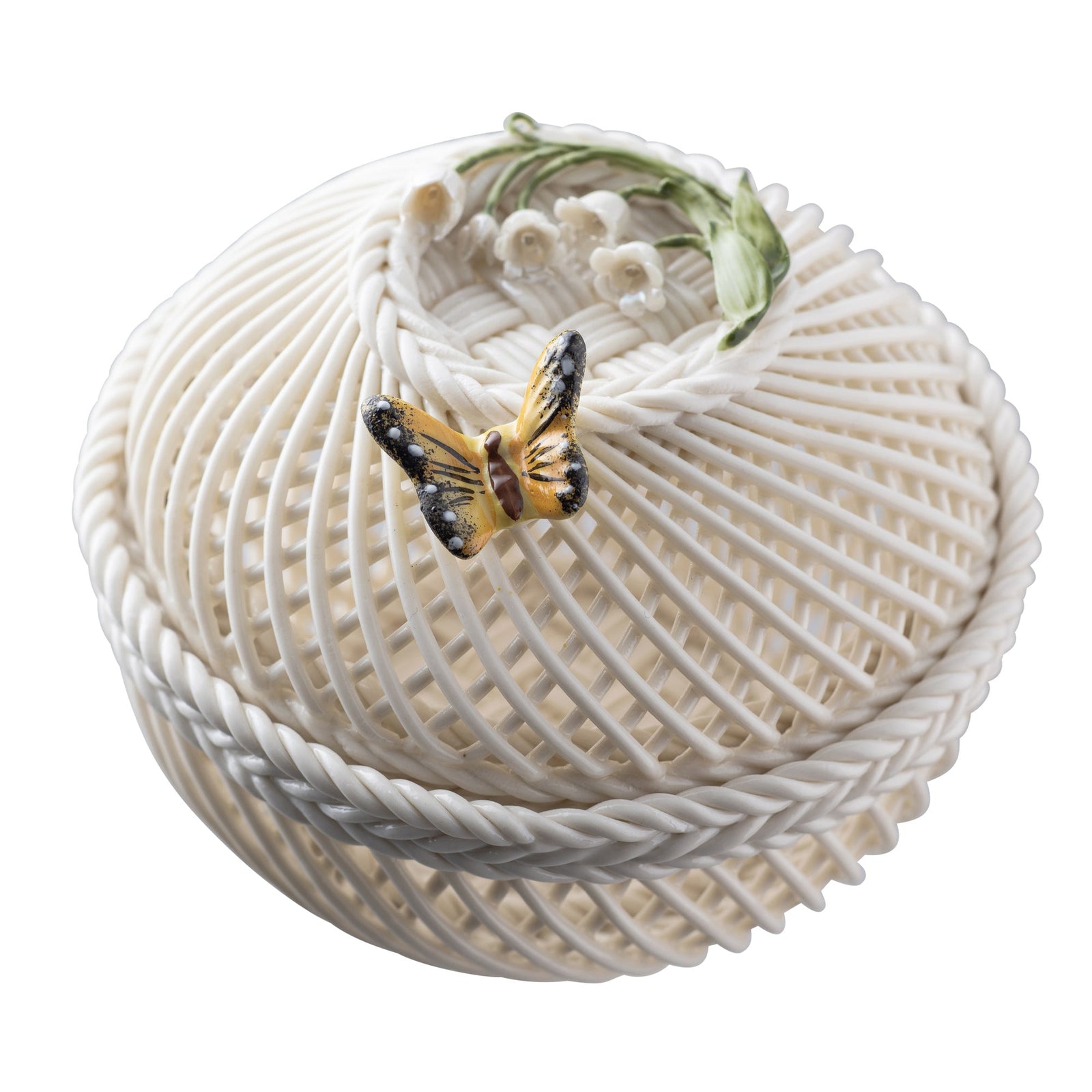 Belleek Classic Flower of the Month Basket May - Lily of the Valley: 4774