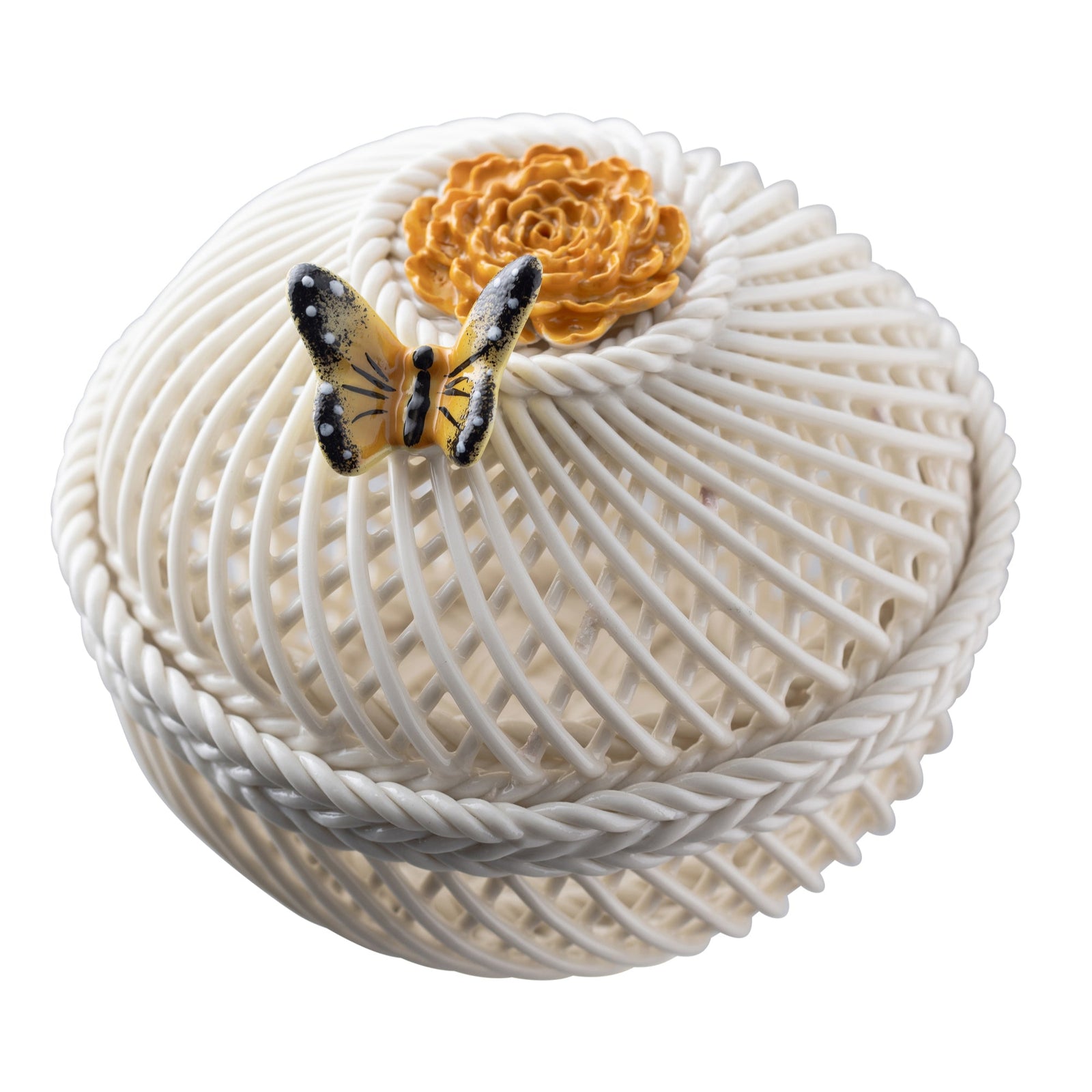 Belleek Classic Flower of the Month Basket October - Marigold: 4779