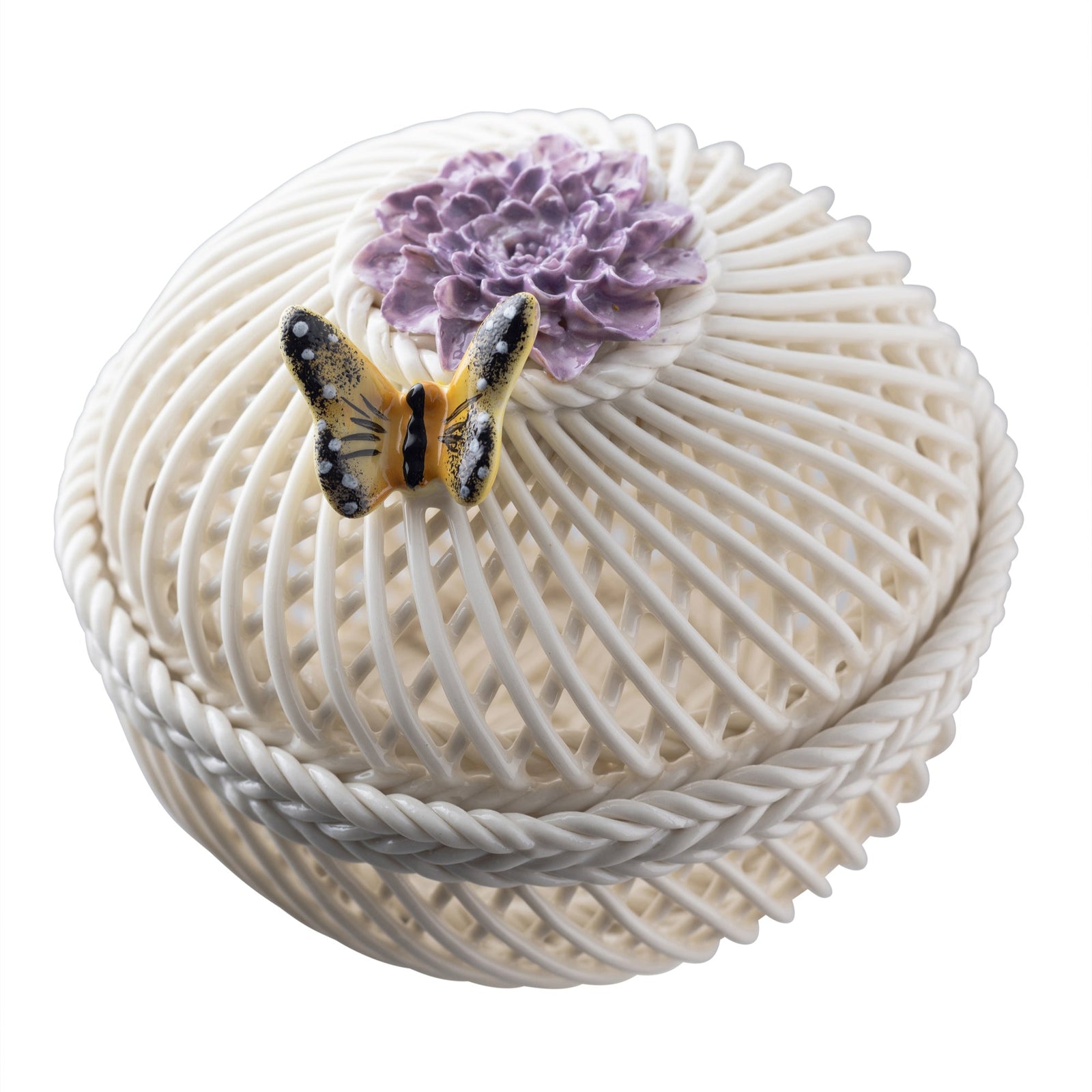 Belleek Classic Flower of the Month Basket November - Chrysanthemium: 4780