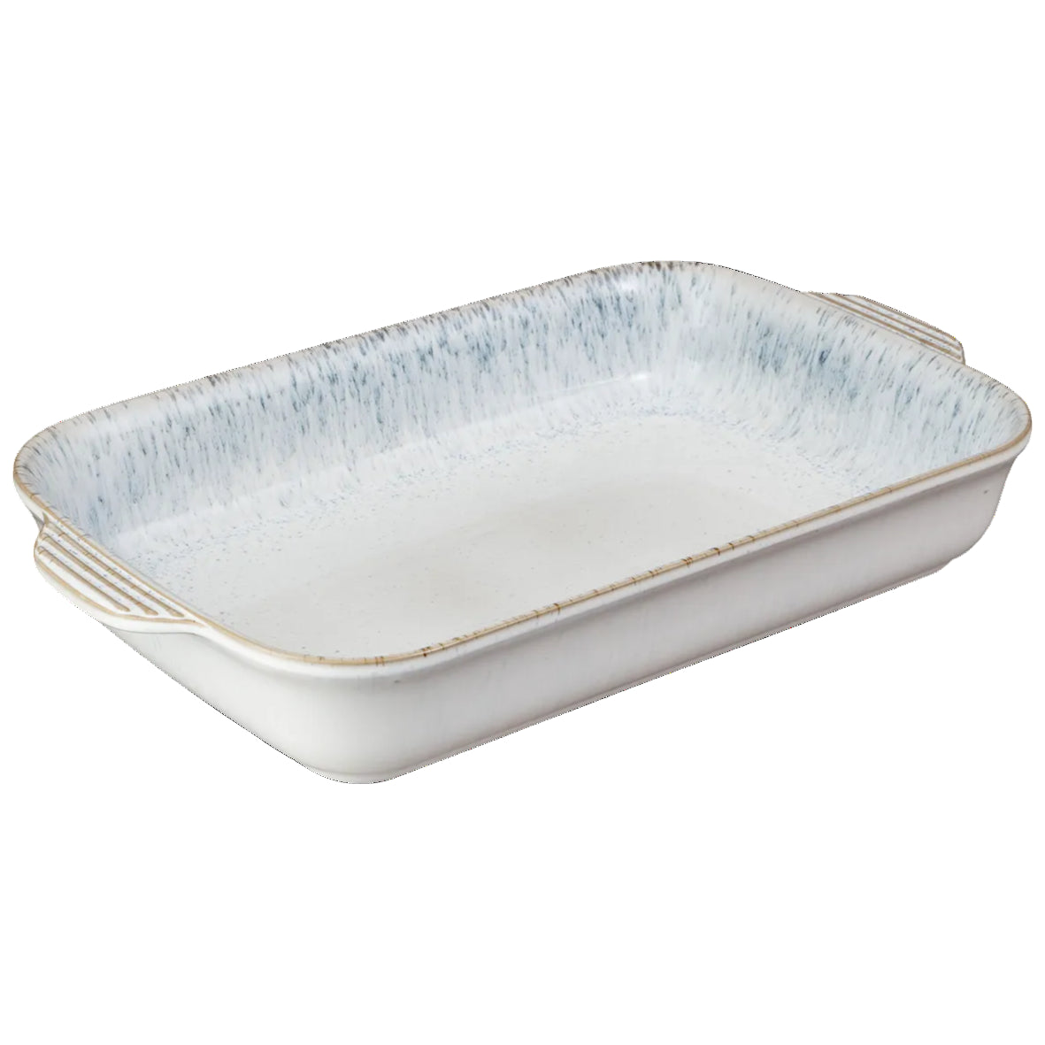 Rectangular Stroneware dish with textured surface