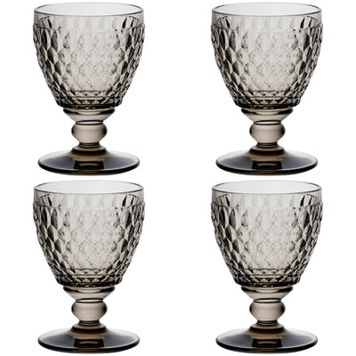 Villeroy and Boch Boston Coloured White Wine Goblet Smoke Set of 4