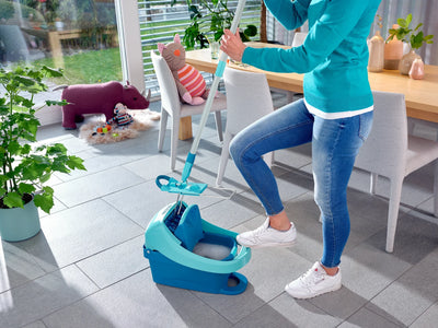 Leifheit Mop Wringing Bucket Press with Rolls Profi XL -  55076